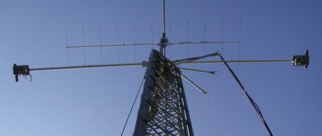 Boom installed on tower