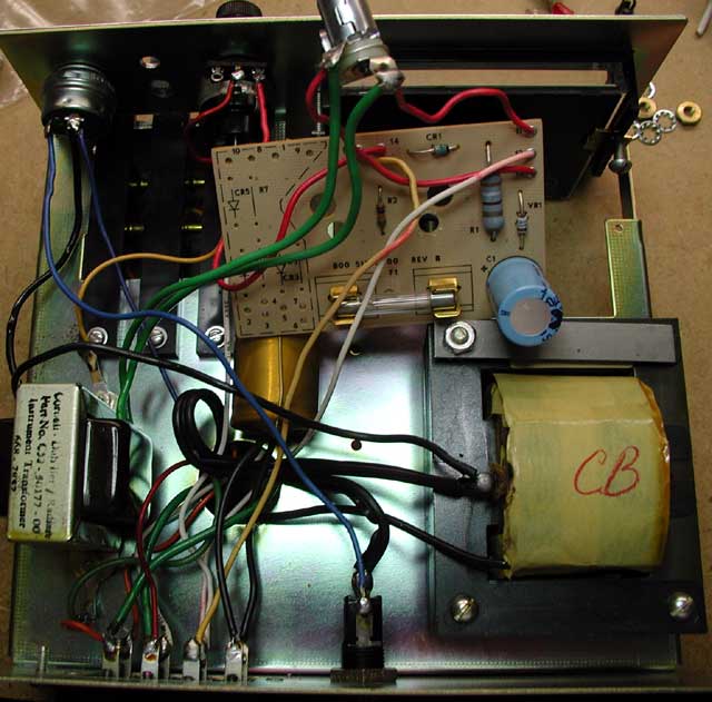 Rotor box with analog board coming out