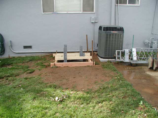 Side view of base assembly