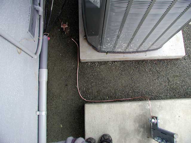 Overhead of ground wire run