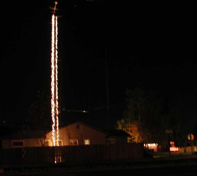 Tower with lights